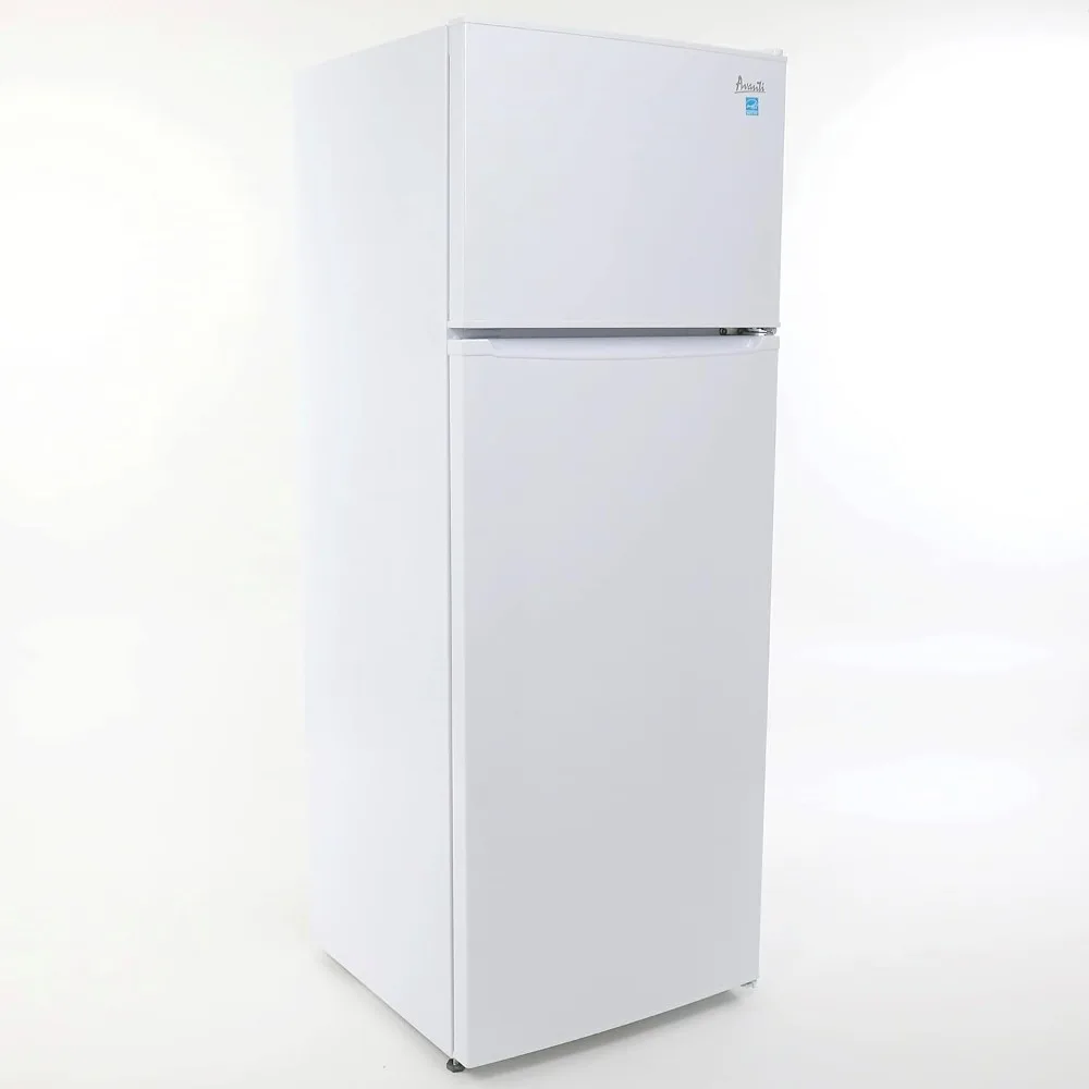 RA75V0W Apartment Refrigerator Freestanding Slim Design Full Fridge with Top Freezer for Condo, House