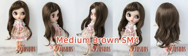 Jusuns Doll Wig JD204 6-7' 7-8' 8-9' 9-10' Long Lady Braids Wave 1/6 1/4 1/3 YOSD MSD SD Blythes Synthetic Mohair BJD Hair