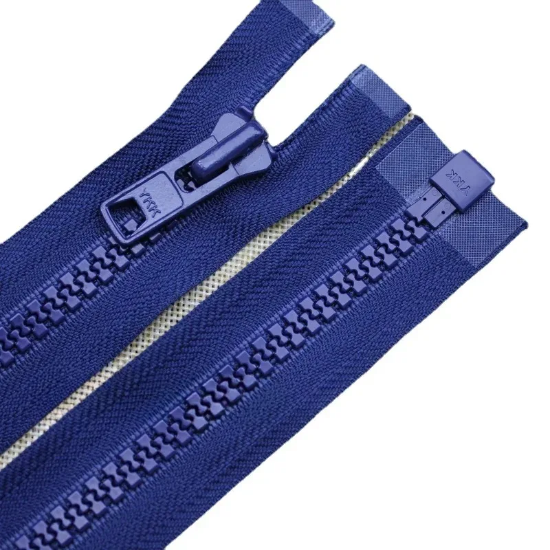 2 قطعة/الوحدة 8 # 10 #   52-100 سنتيمتر كبيرة الحجم الراتنج YKK سستة أحمر أزرق أسود نهاية واحدة مفتوحة للملابس سترة معطف الخياطة الملحقات