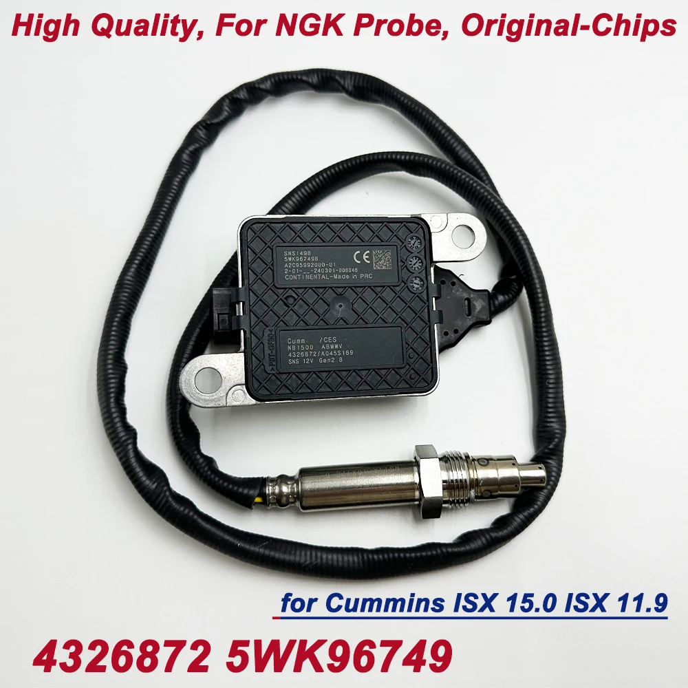 

for 2013-18 Cummins ISX 15.0 ISX 11.9 OE 4326872 5WK96749 2872942NX 5WK96749B High Quality N-GK Probe Nitrogen Oxide Nox Sensor