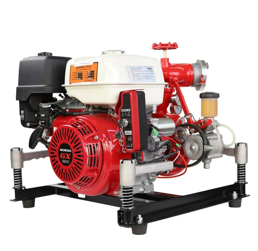 Quality trailer mounted portable gasoline fire fighting pump