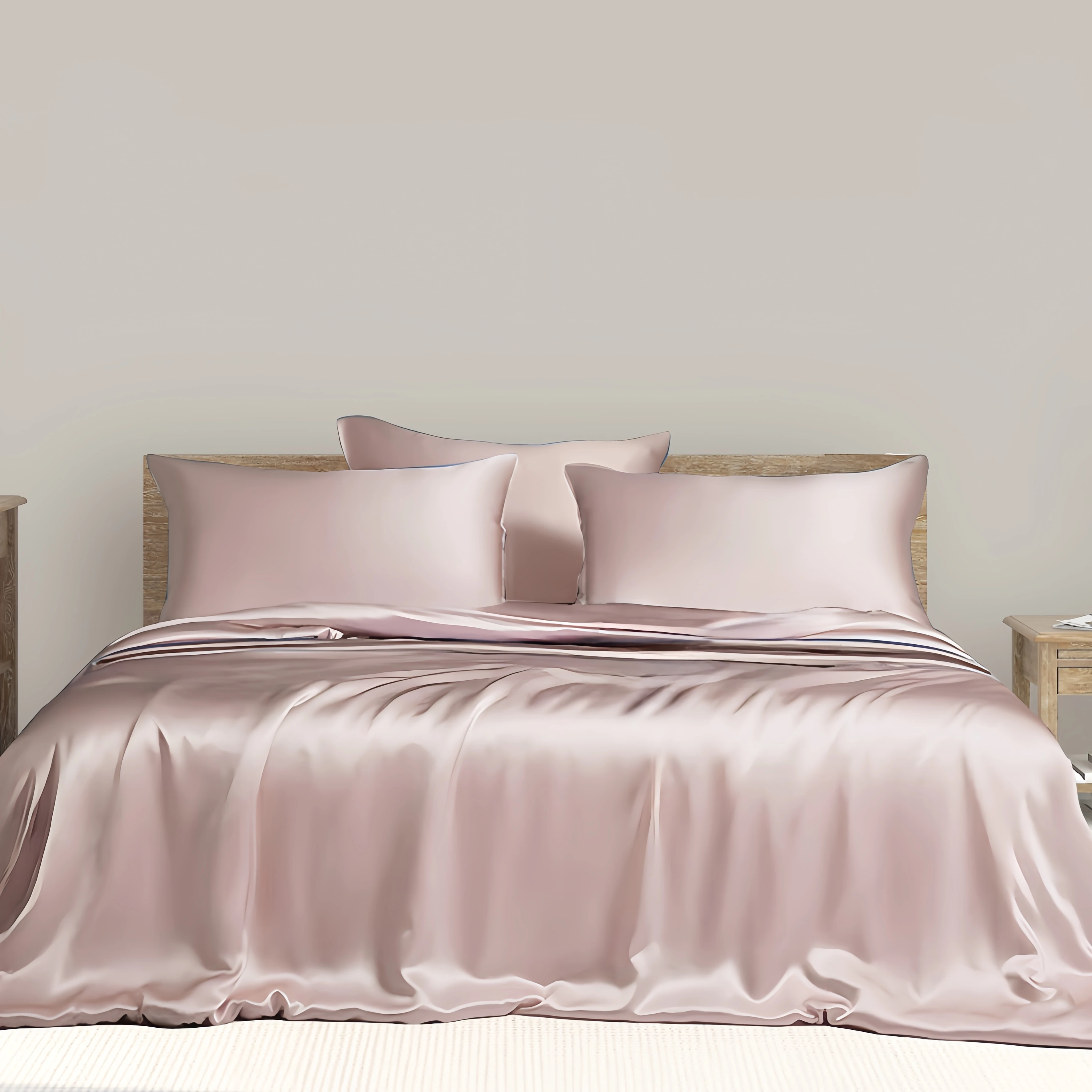 

19 Mm To 30 Mm, Real 100% Mulberry Silk, Fitted Sheet ,Duvet Cover, Solid White, Silvery, Champagne Colors, US Size, Customize