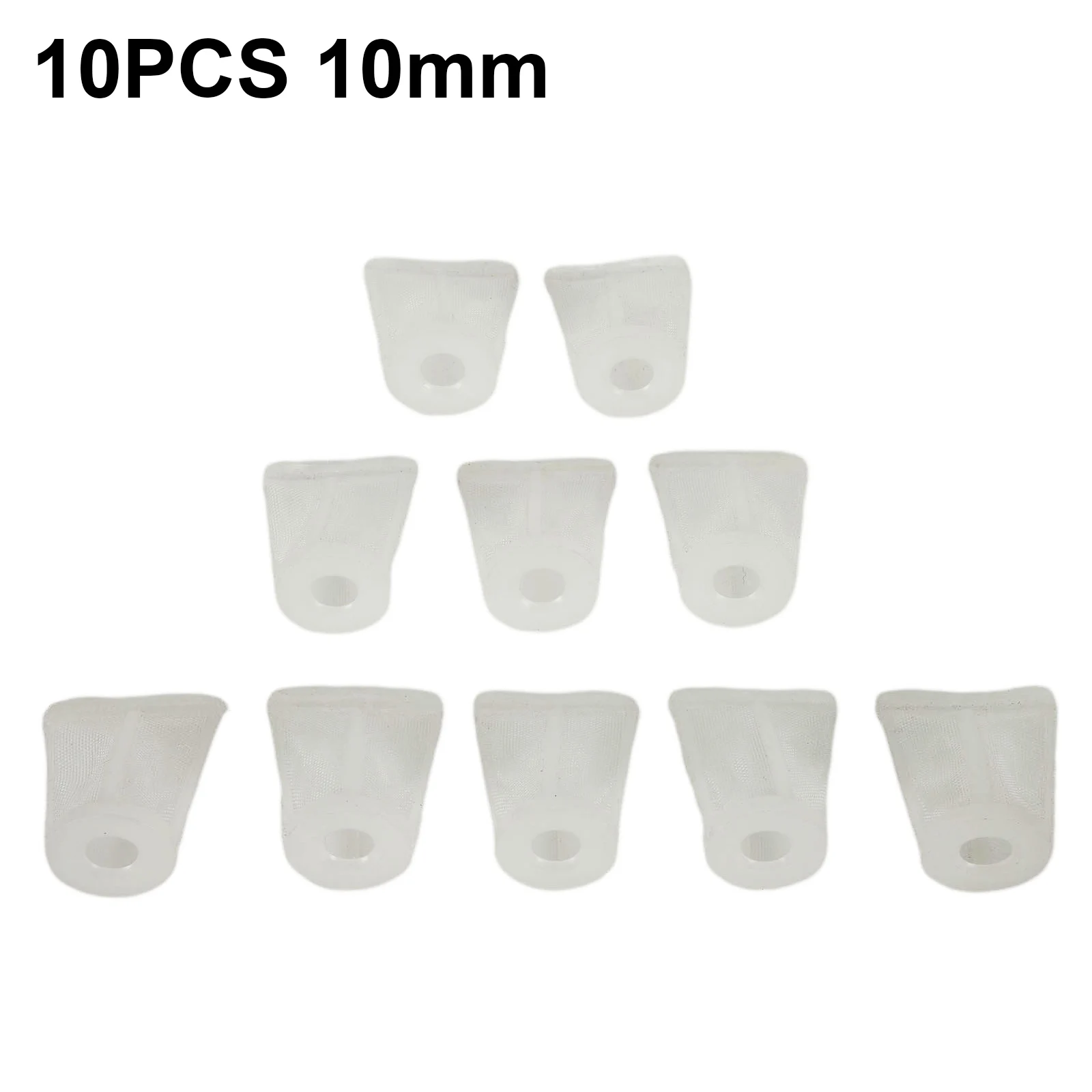 Auto Accessories Pot Paint Filter 10 PCS/Set 120 Mesh 8/10/12mm Nylon Suction Feed Spray Tool White Auti Brand New