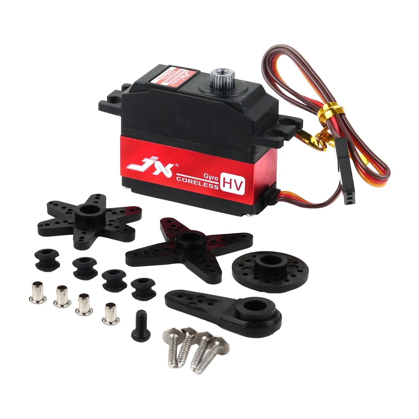 JX PDI-HV2545MG 4.5kg Torque 0.04 Sec Metal Gear Coreless Gyro Tail Servo for RC 450 500 Helicopter Airplane Fixed-wing Toy Part