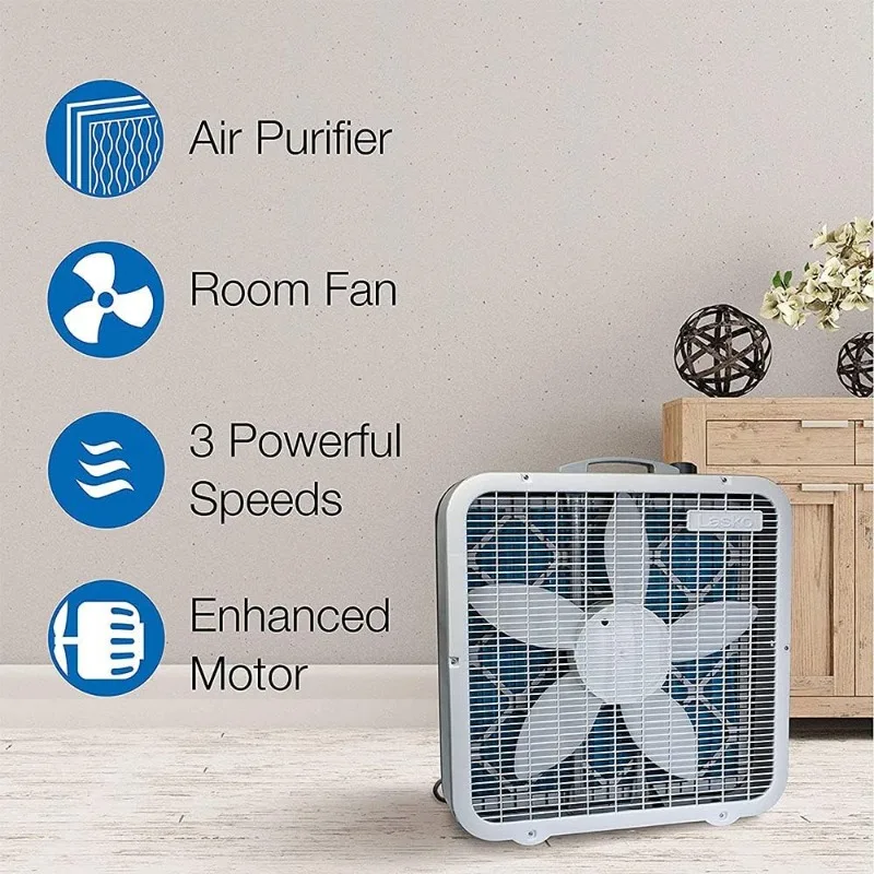 Air Flex-ventilador portátil de acero para el hogar y la Oficina, máquina de 3 velocidades con perilla de Control ergonómica Manual y cable de 6 pies