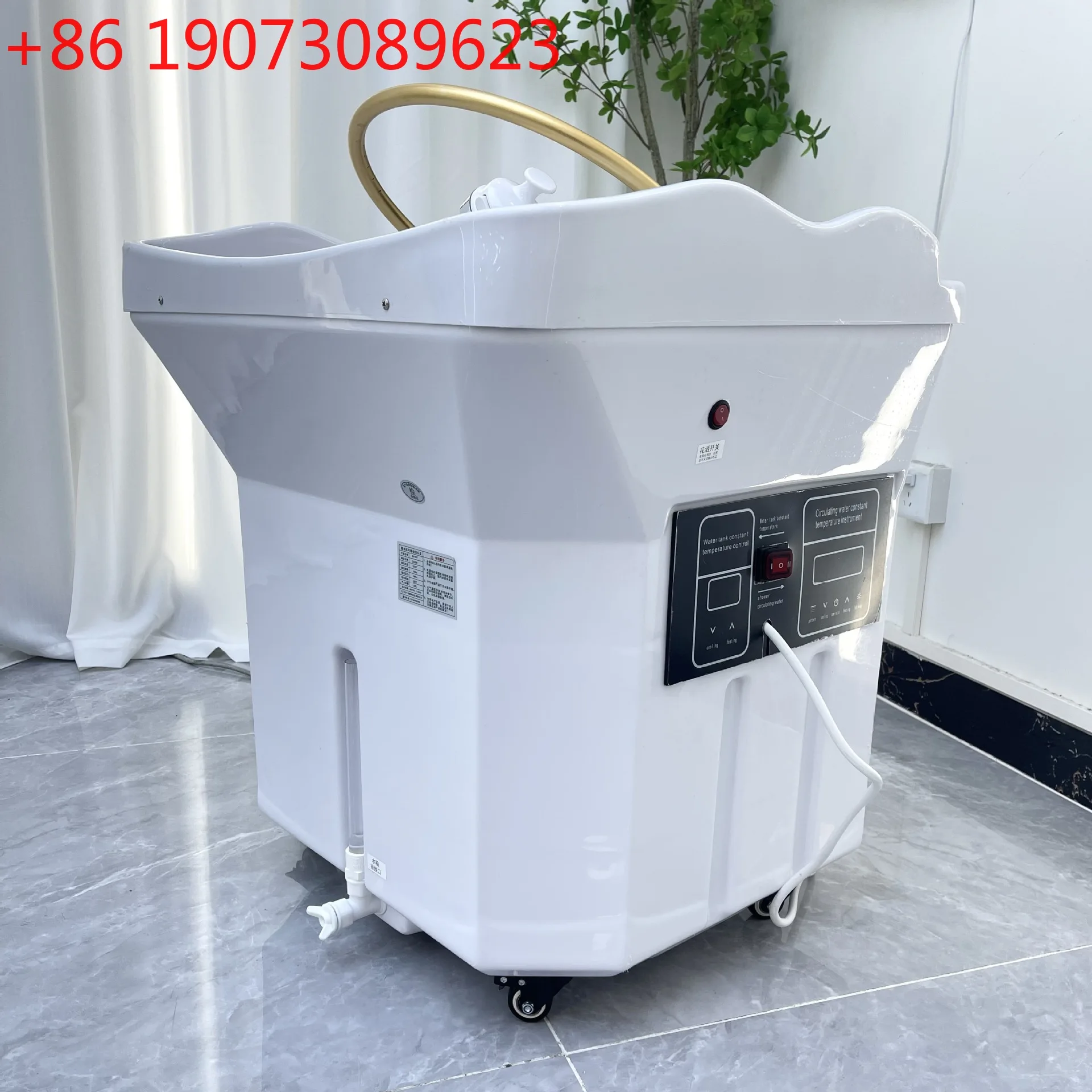 

Barber shop beauty salon movable head therapy fumigation constant temperature with water circulation