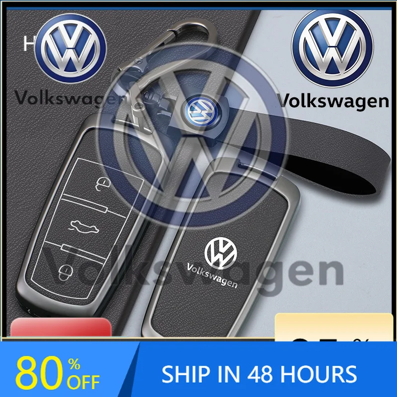 

Car Sticker For VOLKSWAGEN VW Leather Car Key Case Cover Shell For Volkswagen VW CC Passat B6 B7 Passat 3C CC Maogotan R36 B5 B7
