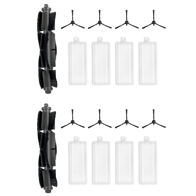 2 Set For TP-Link Tapo RV30 / RV30 Plus / RV10 / RV10 Plus Spare Parts Hepa Filter Main Side Brush Accessories