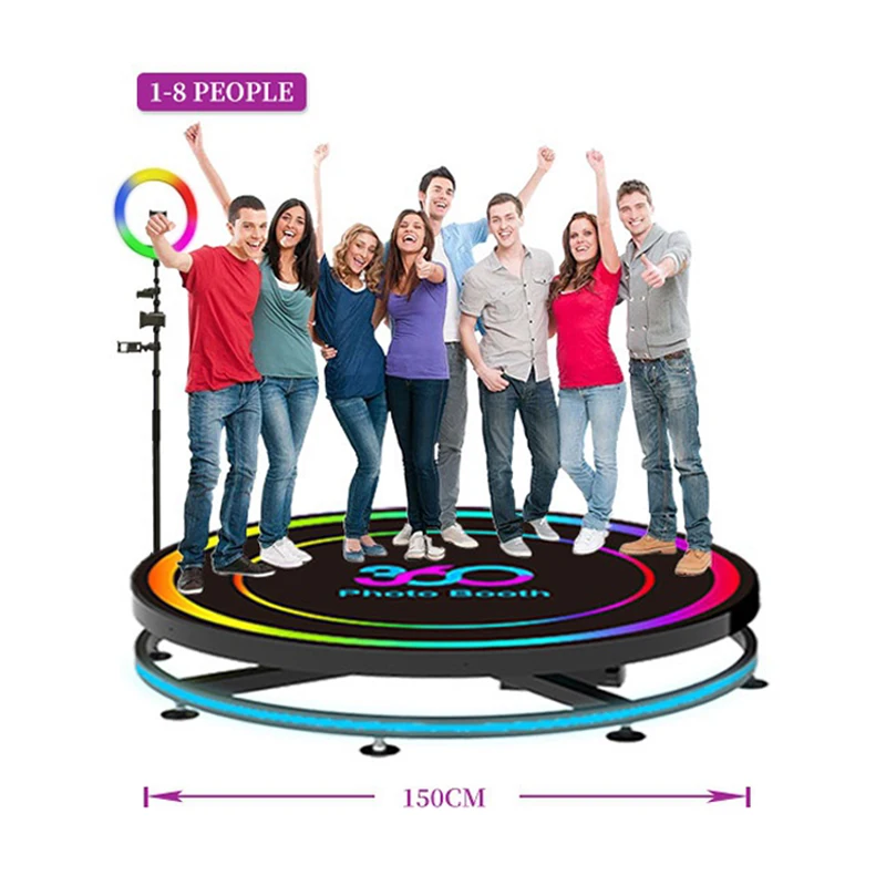 Fabriek Prijs Rekwisieten Accessoires Infinity Glazen Platform Roterende Selfie 360 Photobooth