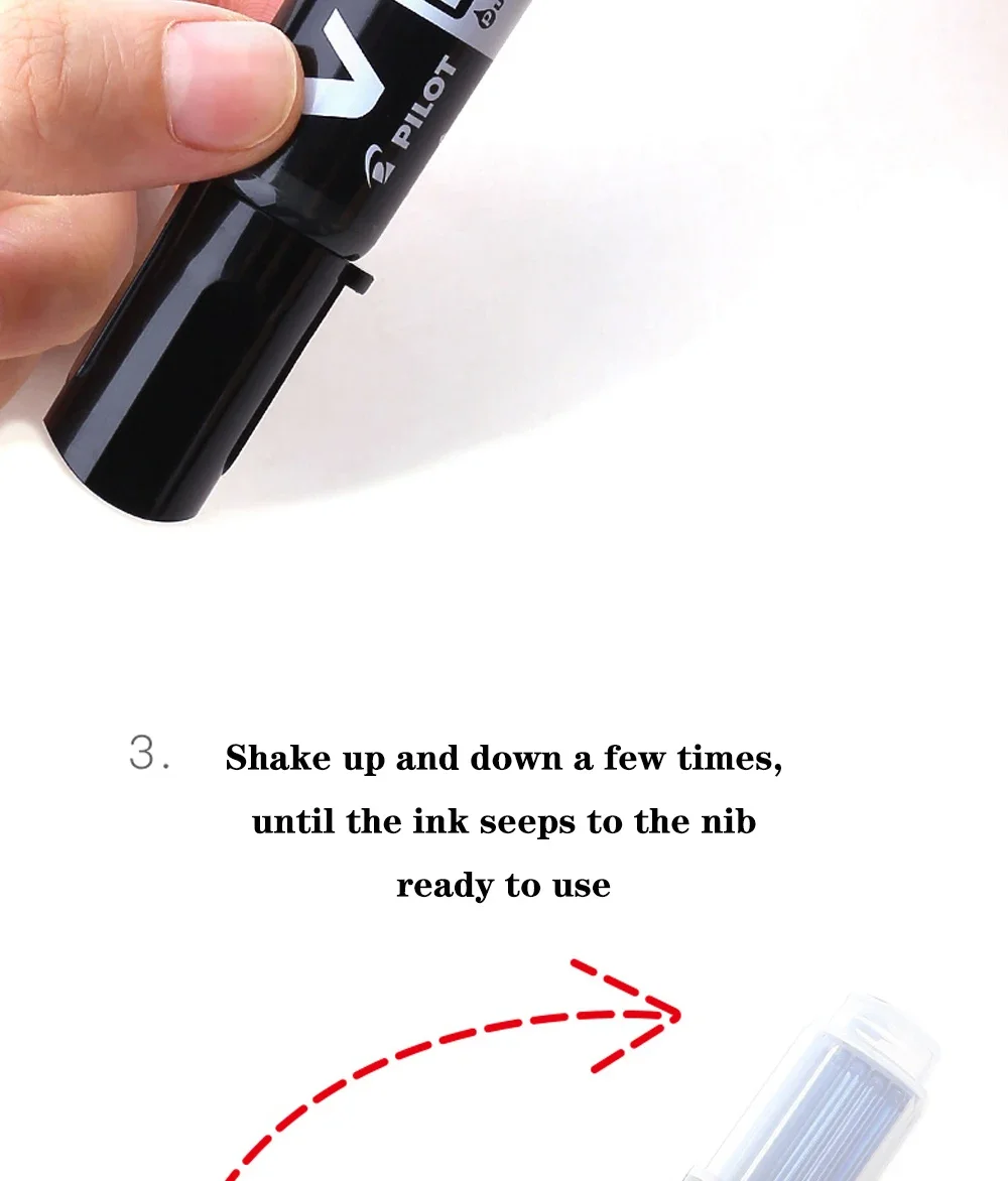 Japan PILOT Schwarzer Whiteboard-Marker, Büro, gerade Flüssigkeit, großes Fassungsvermögen, nachfüllbare Tinte, Bildung, Trainingskurs, löschbarer Stift – Detail 12