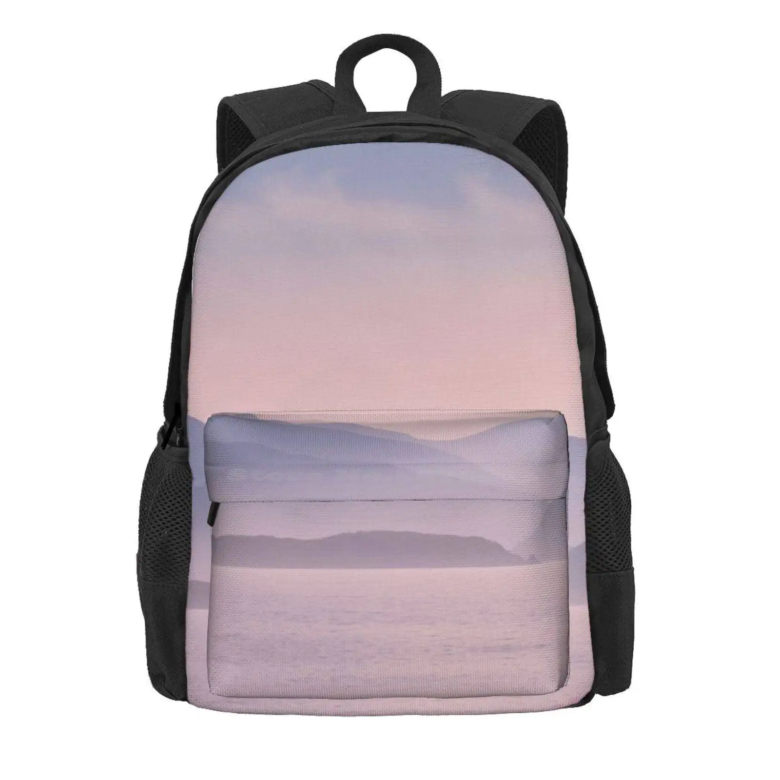 Cuillin Sunset Loch Alsh In Summer Skye Scotland Hot Sale Schoolbag Backpack Fashion Bags Cuillin Sunset Loch Alsh Haar Isle Of