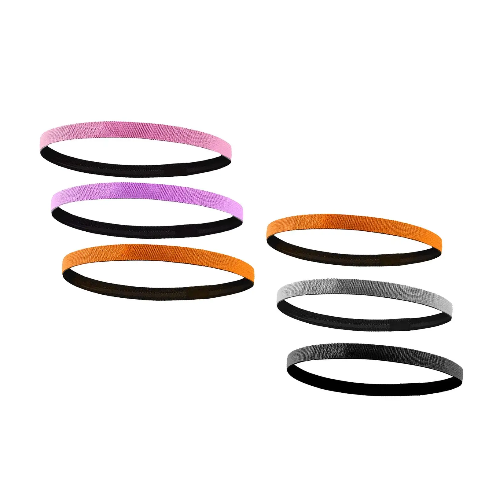 Non Slip Athletic Headband Sweat Absorbent Nylon Spandex Hair Band Sports Ribbon Gym Fitness for Men Women Soccer