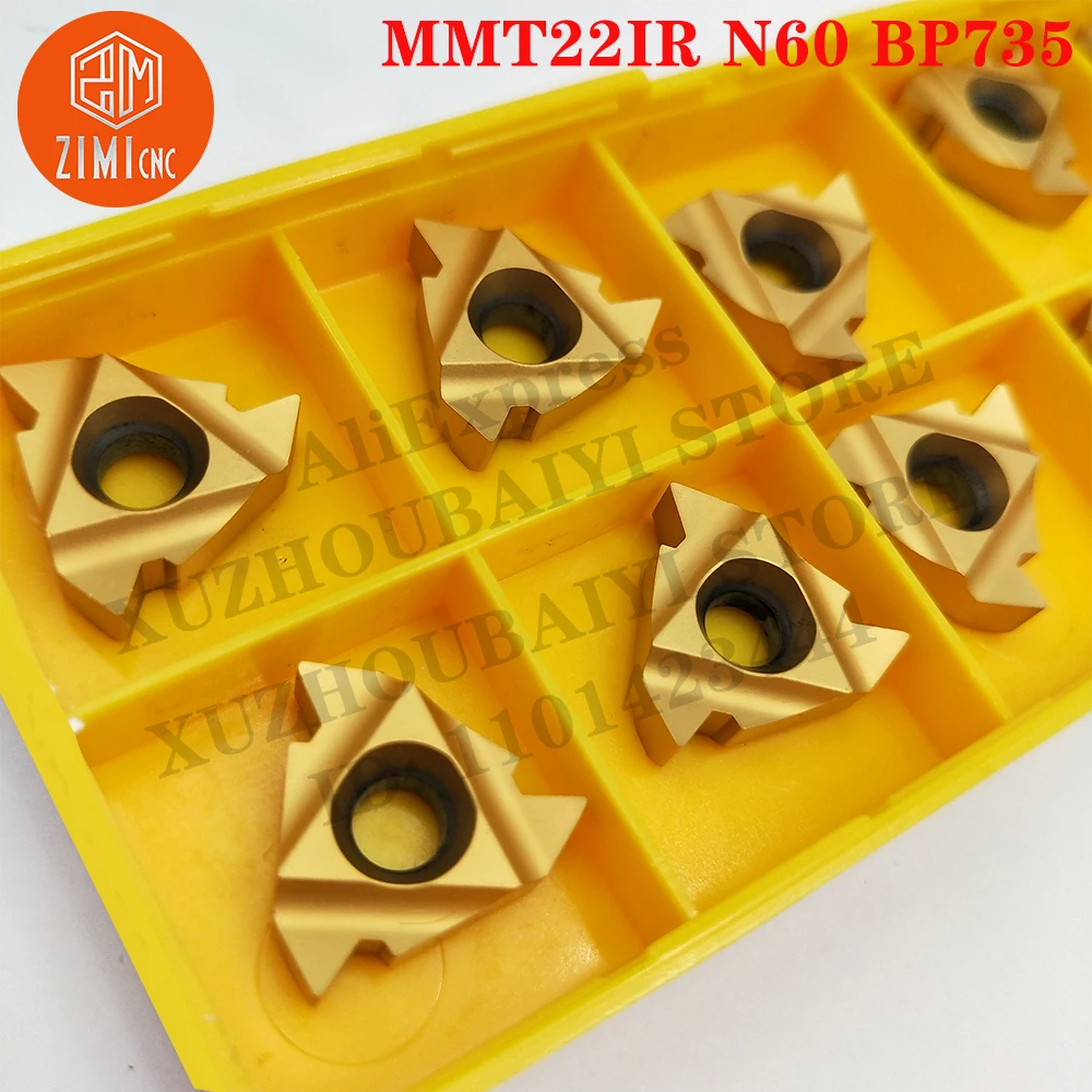 MMT22IR N60 BP735 إم إم تي 22IR N60 أدوات تحول الموضوع أدخل أدوات CNC تحول إدراجات خيط القطع الميكانيكي أدوات مخرطة معدنية