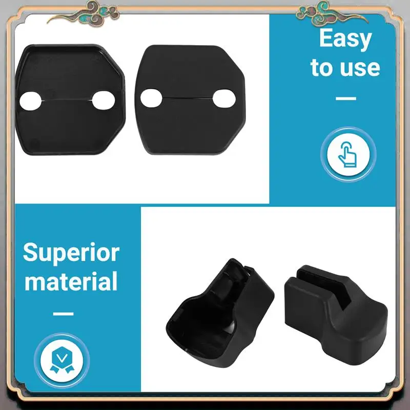 

Reliable-Door Lock Arm Protection Protector Cover Stopper Buckle Cap Anti-Rust Interior Accessories For Ford Mustang 2015-2020