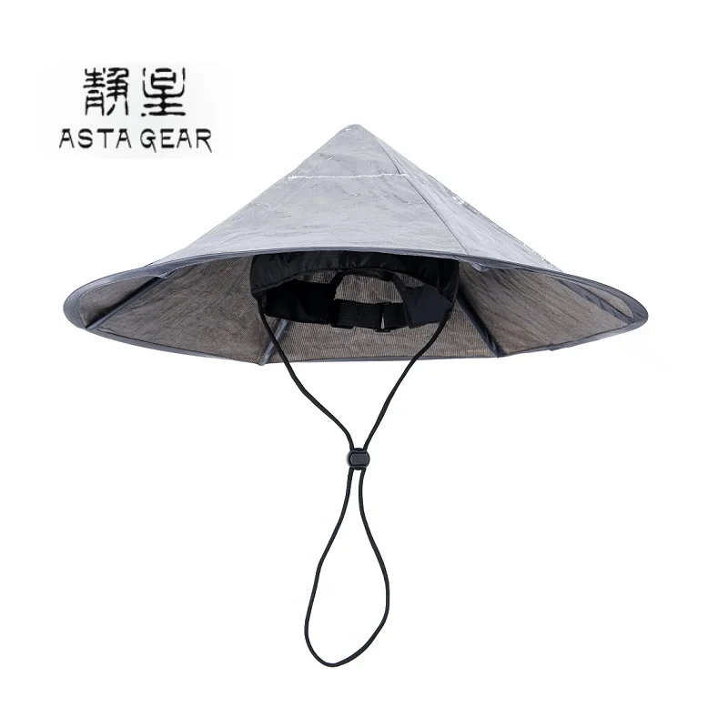 Солнцезащитная шляпа ASTA GEAR для активного отдыха, ультралегкая, из Tyvek/DCF, водонепроницаемая, складная, с серебряным покрытием, для походов и туризма