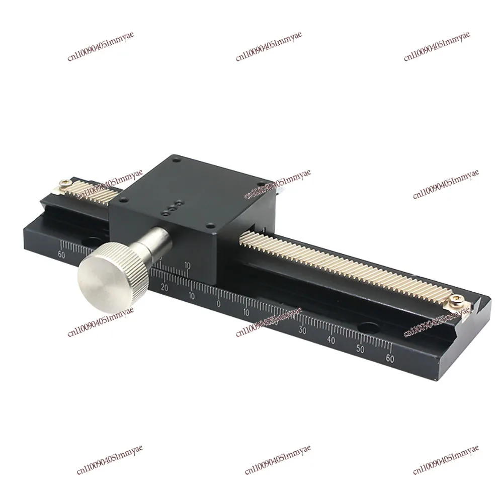 X-axis Z-axis Displacement Platform Long Stroke Gear Rack Manual Fine Adjustment Small Precision Dovetail Slot Sliding Table