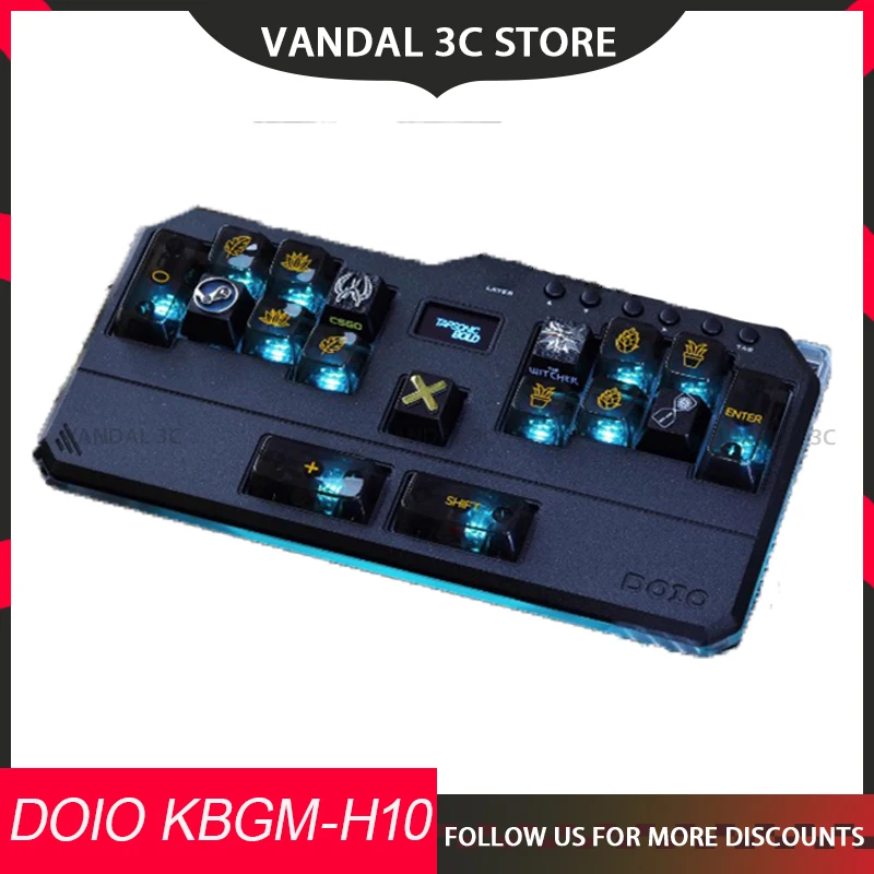 Doio Hitbox Kbgm-H10 Game Keypad OSU/DJMAX/Muse Dash/EZ2ON Aluminium Alloy Keypad HotSwap Custom Keypad For Computer Gamer Gifts