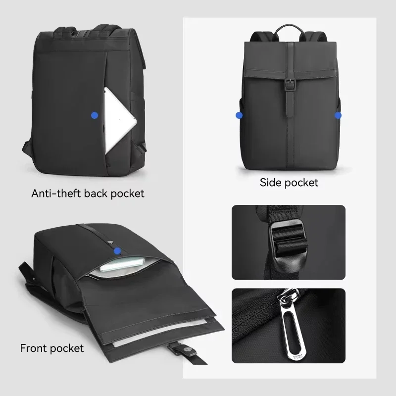 

Черные школьные рюкзаки Mark Ryden, мужские рюкзаки с вышивкой, водонепроницаемые рюкзаки, повседневные легкие рюкзаки