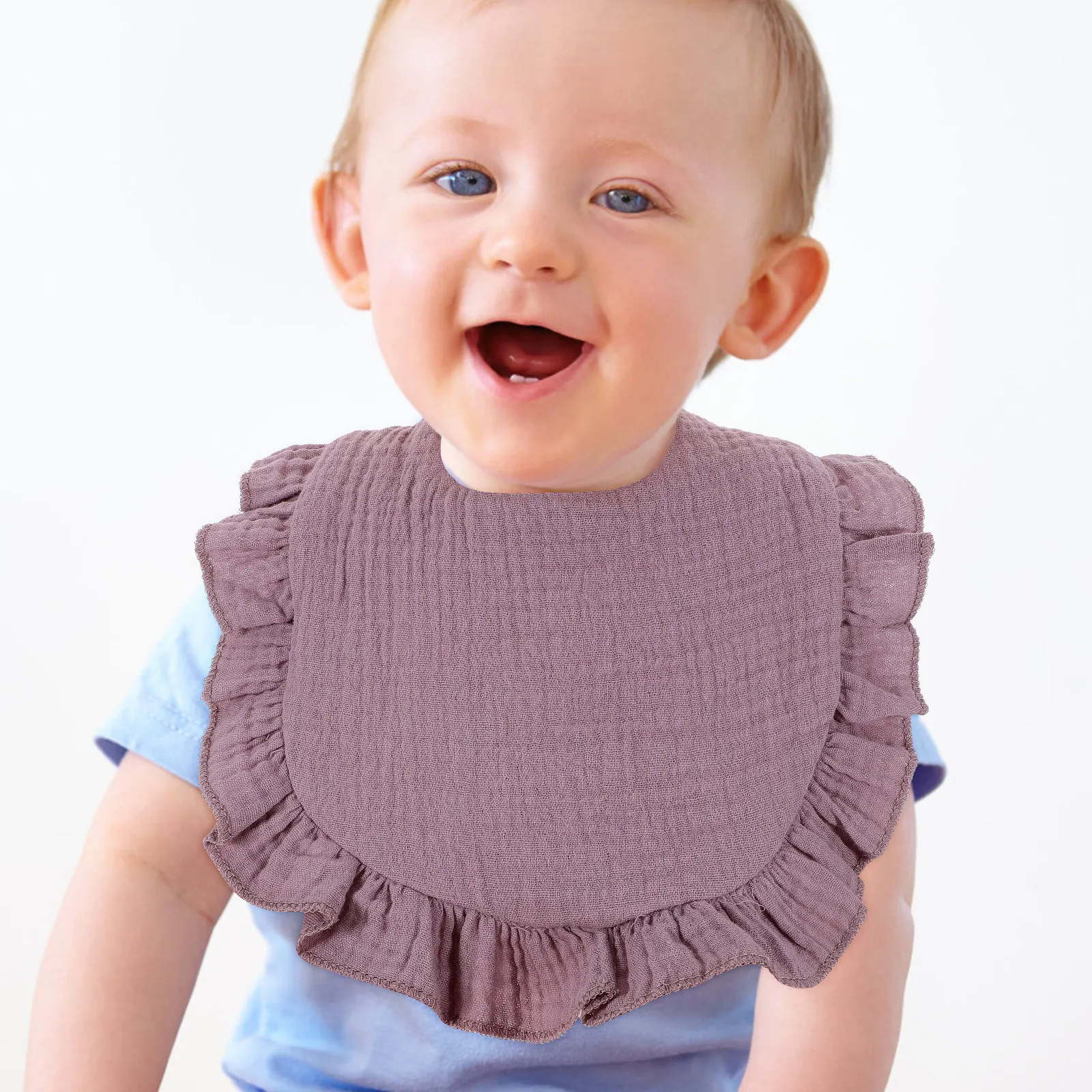 

3Pcs Cotton Baby Bibs for Drooling Teething Feeding Soft Breathable Infant Girl Boy Multipurpose Cute Lightweight Bib Set