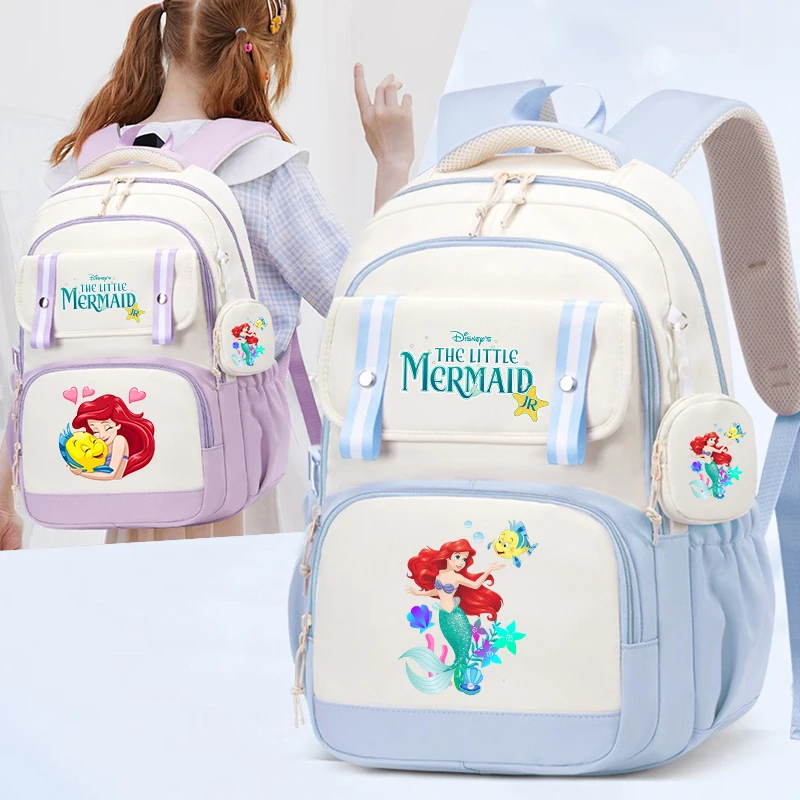 

The Little Mermaid Backpack Boys Girls Bookbag Bag Teenager Children Knapsack Schoolbag Rucksack Mochila With Coin Purse