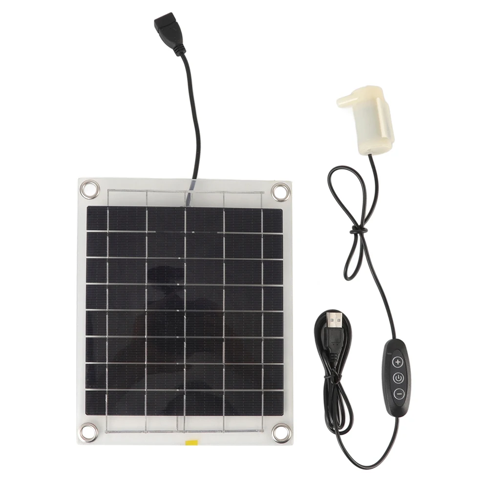 

Двусторонний дизайн, солнечный водяной насос, наружное украшение, регулируемая высота выхода для сада, регулируемый насос для расхода воды