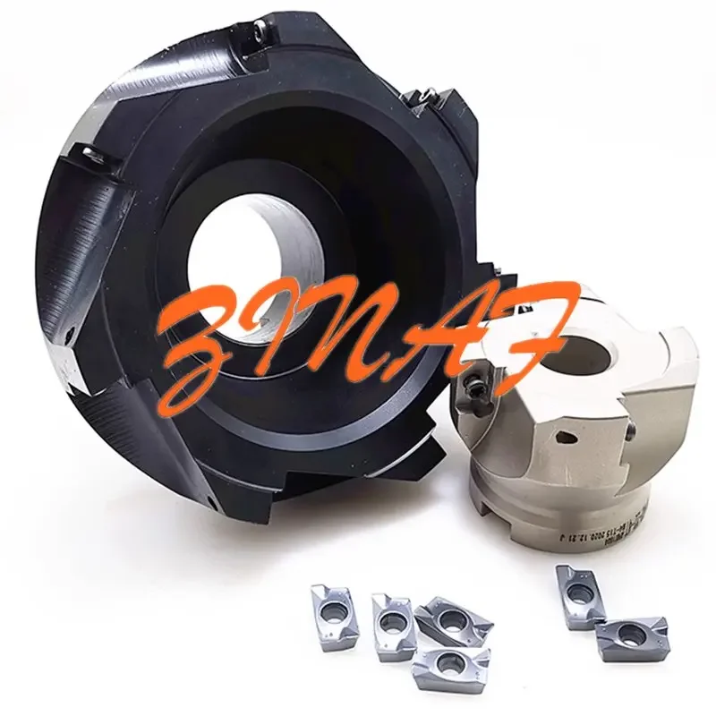 Moinho de Extremidade Apertado de Ângulo Direito Inserções de Carboneto Fresamento Facial Corte Cnc Apmt1135 Apmt1604 Bap300r Bap400r 40 50 63 Eap 400r