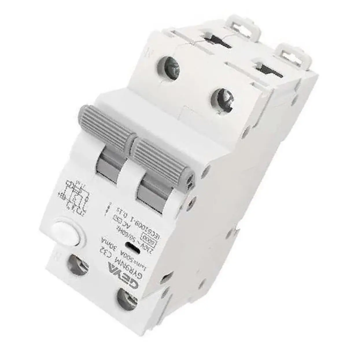 phone-gear-gyr9nm-rcbo-2p-magnetic-circuit-breaker-with-over-current-and-leakage-protection-din-rail-32a-type-ac