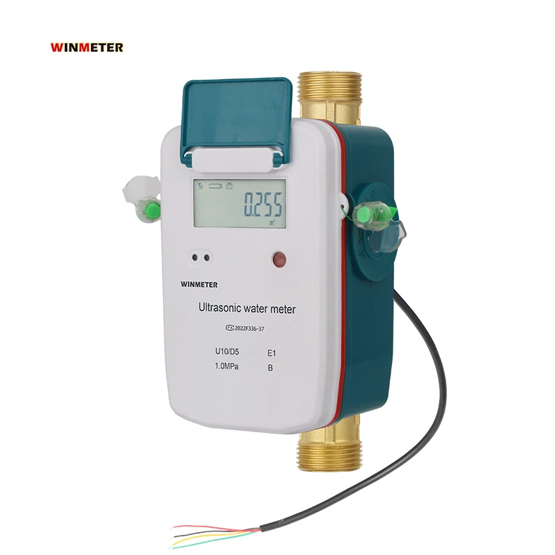 DN15-50mm M-Bus/ RS485/ Pulse Output/Nb-IoT IP68 Plastic Brass Material Competitive Price Ultrasonic Water Flow Meter
