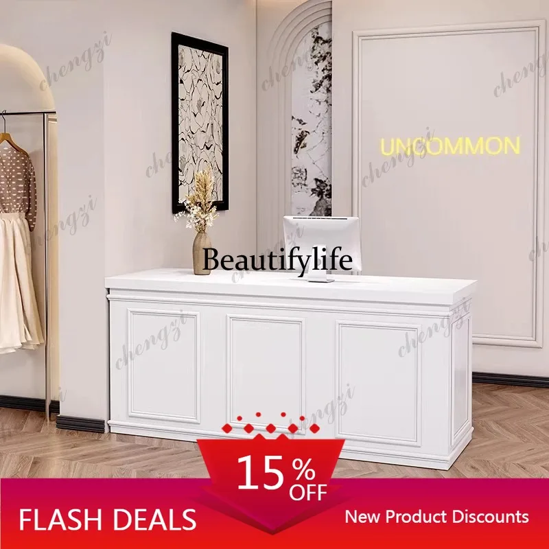 Q181 Custom Design Reception Desks Boutique Display Front Office Reception Desk Workstations Executive Empfangstresen Theke Furn