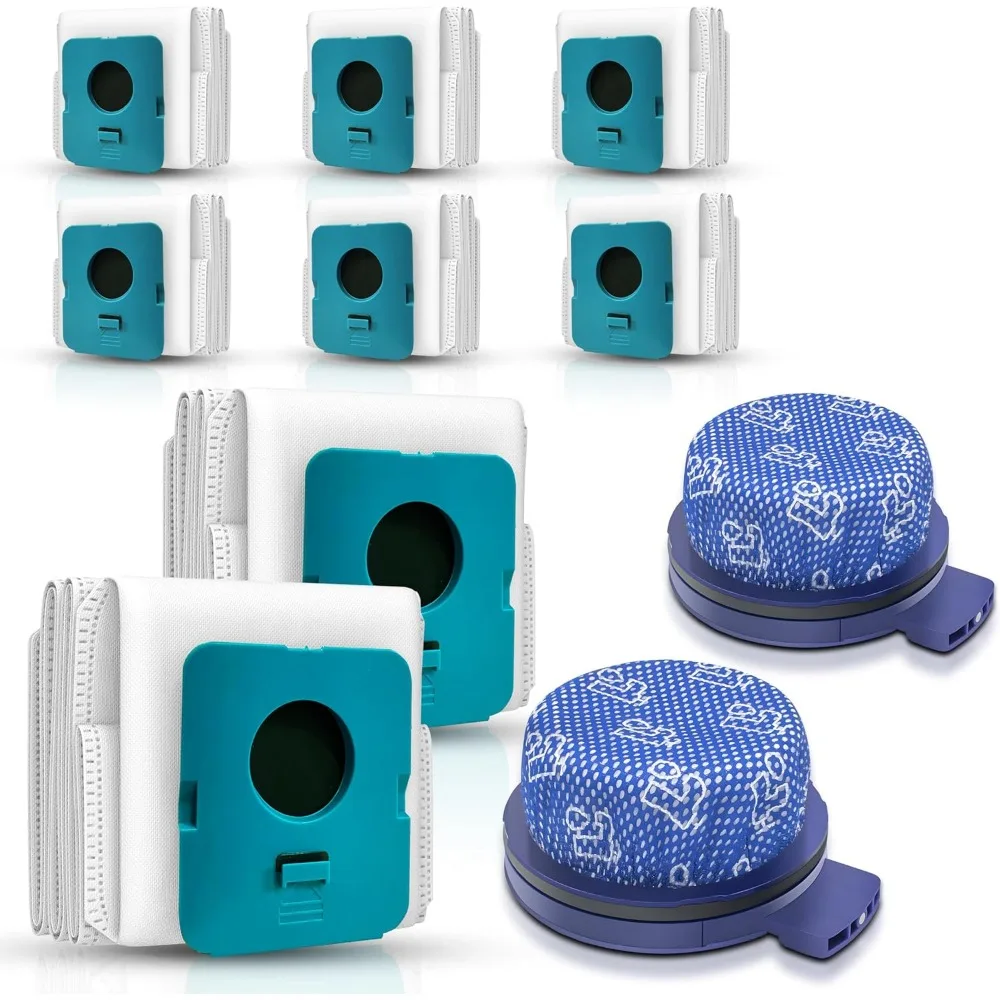 

Запасные части для пылесосов с беспроводным управлением: мешки и фильтры, 8 штук + 2 в подарок