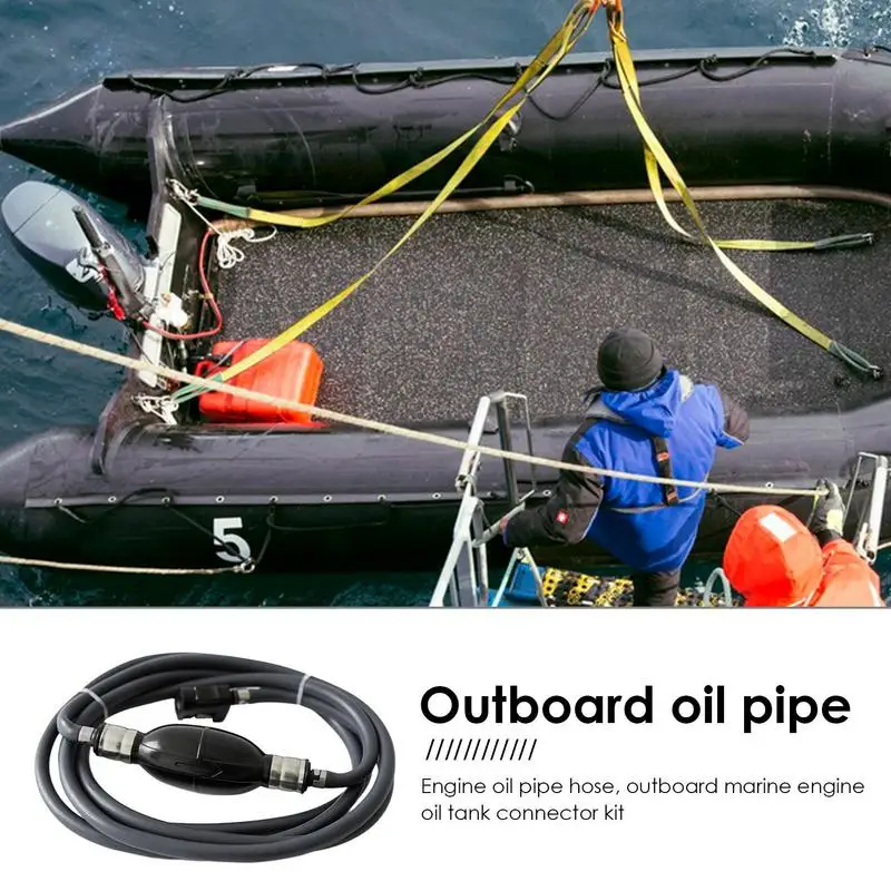 Kit d'assemblage de câbles d'huile de bateau, ensemble de tuyaux d'huile de moteur pour générateur d'inspection externe Marine, accessoires hors-bord compatibles avec les rampes