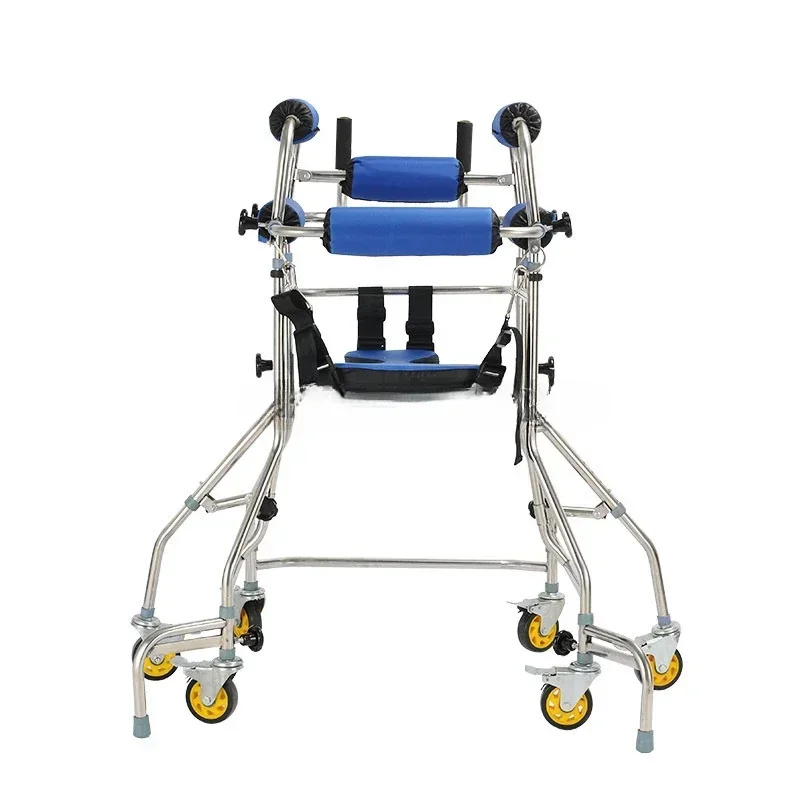 Customized adult walker with increased load-bearing double-row mute casters 8-wheel anti-rollover and overturned