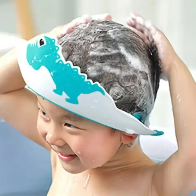 

Waterproof ear protection cap, shower protection soft cap, baby shower cap, children's water retaining cap, safety shampoo cap