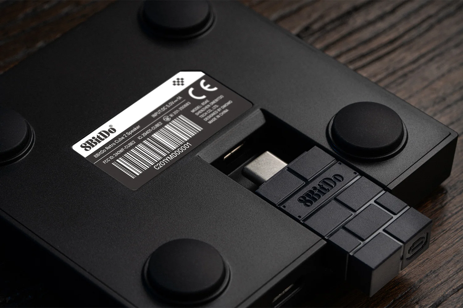 Retro Cube 2 Bluetooth Speaker with Charging Dock, True Stereo Sound