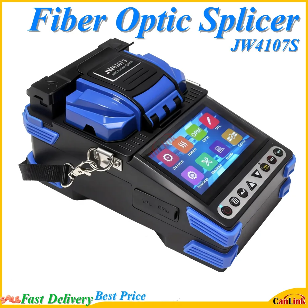 JW4107S Fiber Optic Welder Welding Splicing Machine Similar To Signalfire AI6 AI-7 AI-8 Fusion Splicer Built With OPM VFL