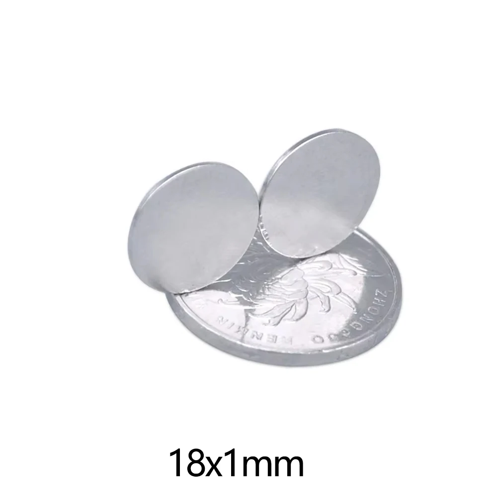18x1mm Thin Round Search Magnets 18*1 Disc Powerful Magnet For Fridge DIY Building Scientific 18x1 12x1 15x1 16x1 20x1 22x1
