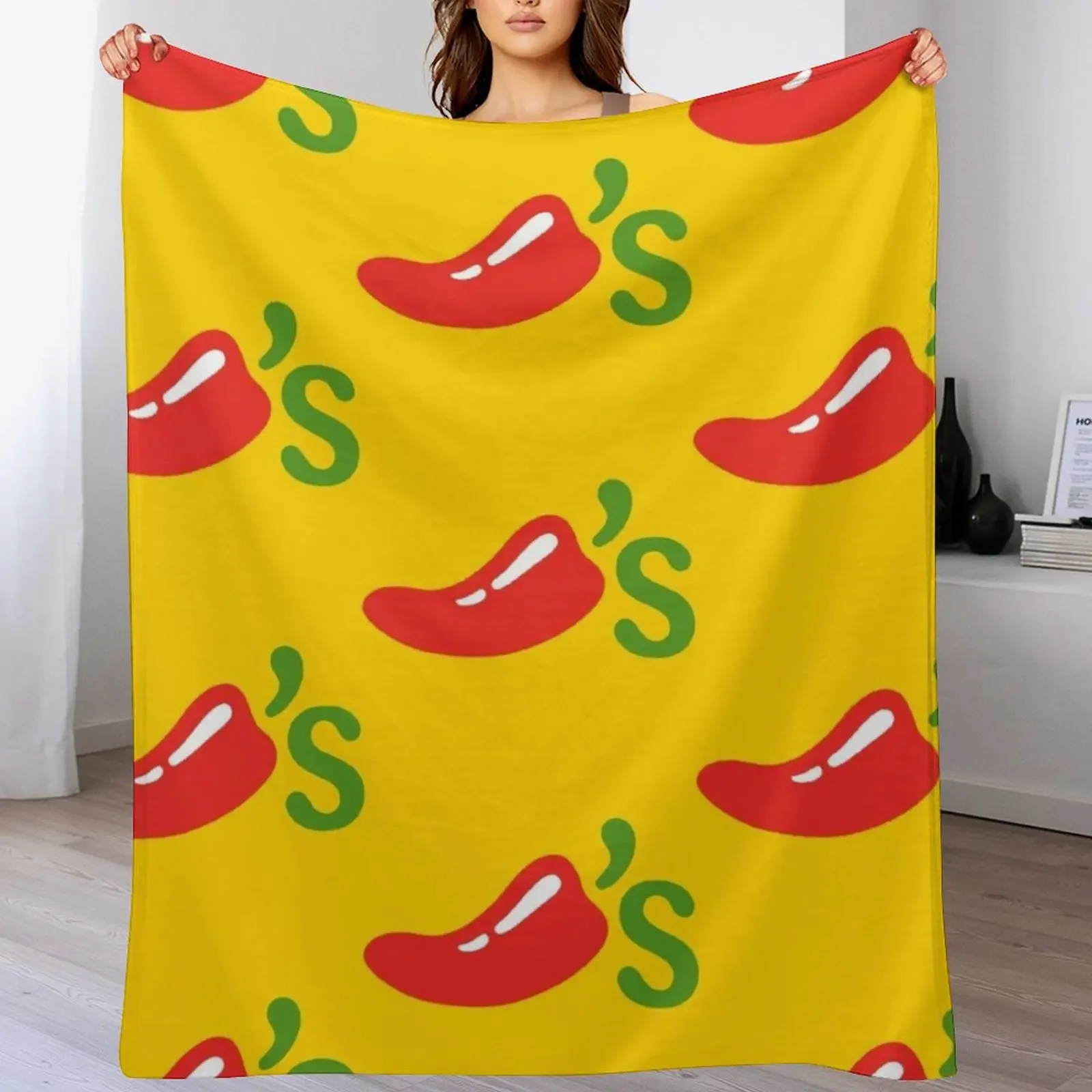 

Chili's Throw Blanket Flannels Bed Fashionable Soft Beds Weighted Blankets