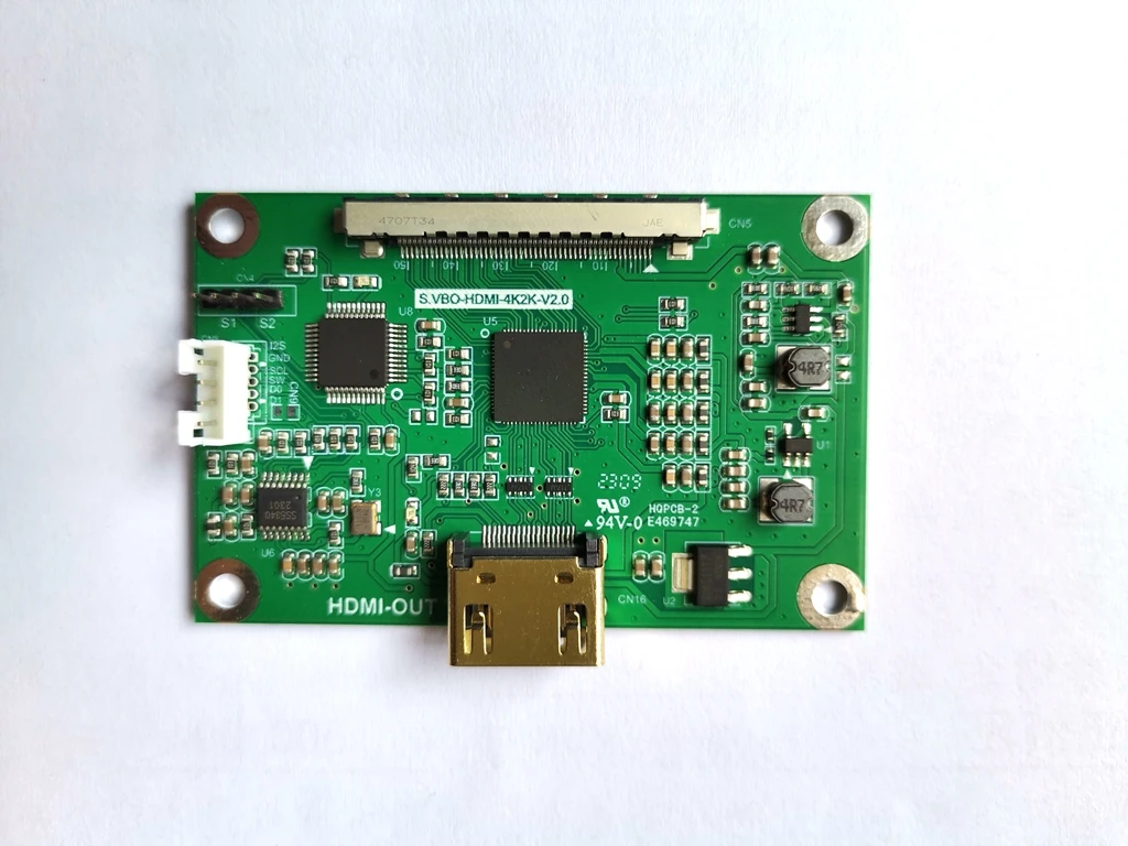 เหมาะสําหรับบอร์ดอะแดปเตอร์ V-by-One เป็น HDMI เอาต์พุต VB1/VBO เป็น HDMI และรองรับสัญญาณ 4K แบบแยกไดรฟ์เดี่ยว/คู่
