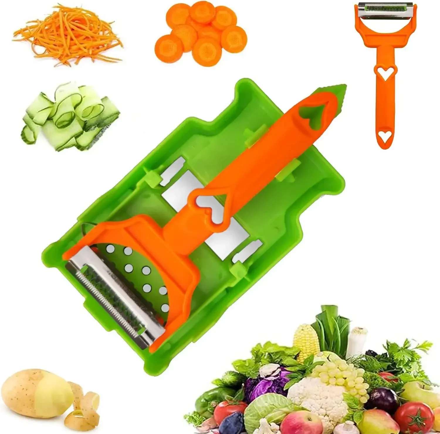 

Peeler Multi Peeler Kit ruit and Vegetable Peeler Home Multi Fruit Peeler for Kitchen Julienne Strips for Potato Orange Lemon