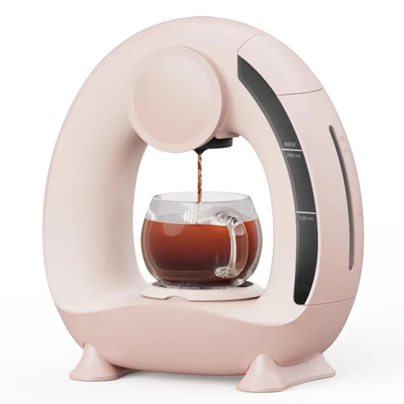 ماكينة صنع القهوة المحمولة Mini Q ماكينة القهوة الأمريكية الوردي بالتنقيط نوع المنزلية الصغيرة إبريق الشاي ماكينة القهوة شبه الأوتوماتيكية