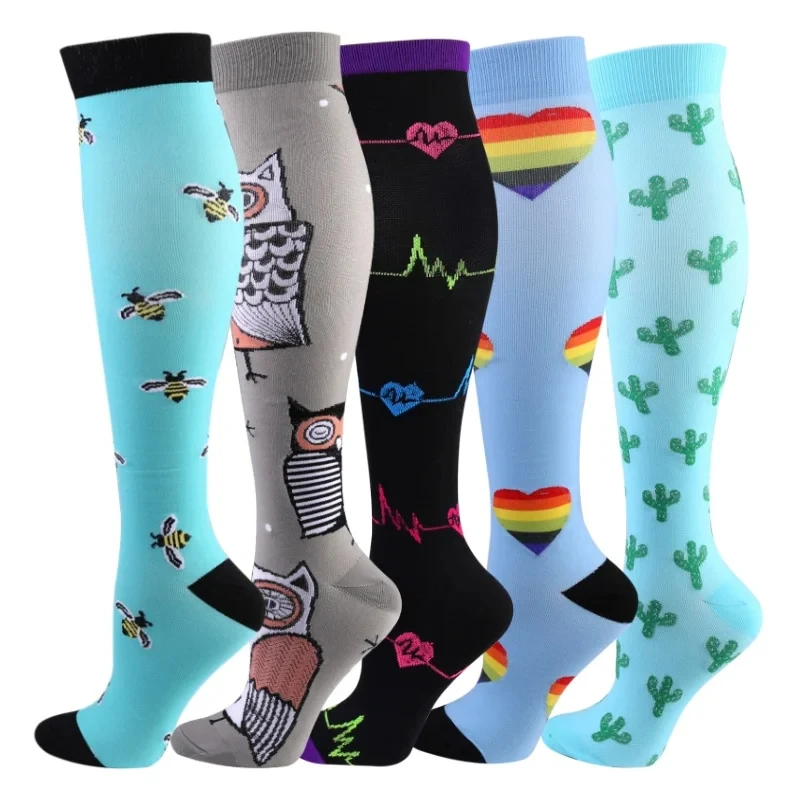 Men's Compression Socks Women's Running Cycling Natural Hiking Gym 20-30mmhg Sports Socks Medical Varicose Edema Pregnancy Socks