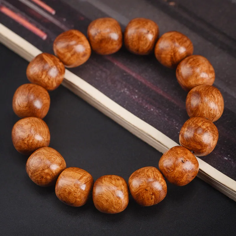 Burmese rosewood scarwood old-style , Buddhist , hand-carved beads, men's and women's wooden prayer bead
