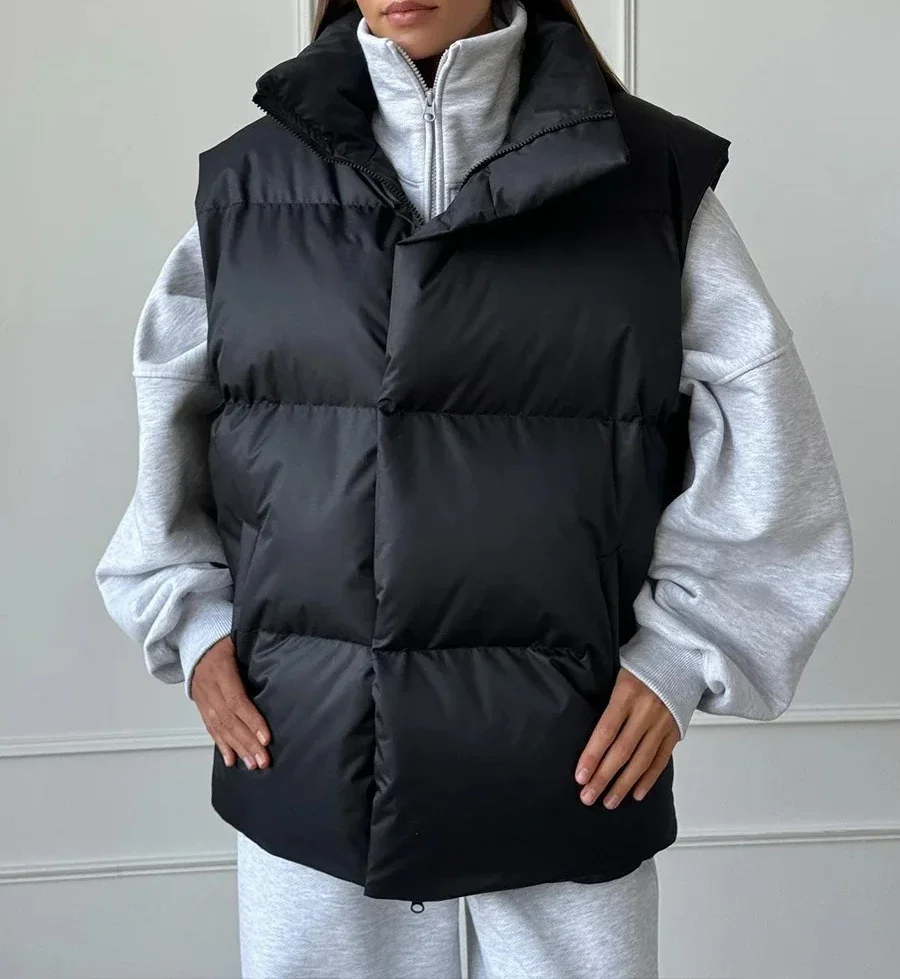 Chaqueta chaleco de algodón 2025 Europa y América otoño e invierno nuevo viajero suelto deportes ocio chaleco Chaqueta de algodón