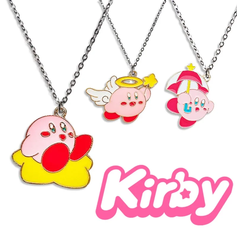 

Ожерелье Kirby для девочек, кавайный кулон, женские ювелирные изделия BFF, милое украшение в стиле аниме, креативная детская игрушка, ожерелье с героями мультфильмов, подвески, подарки