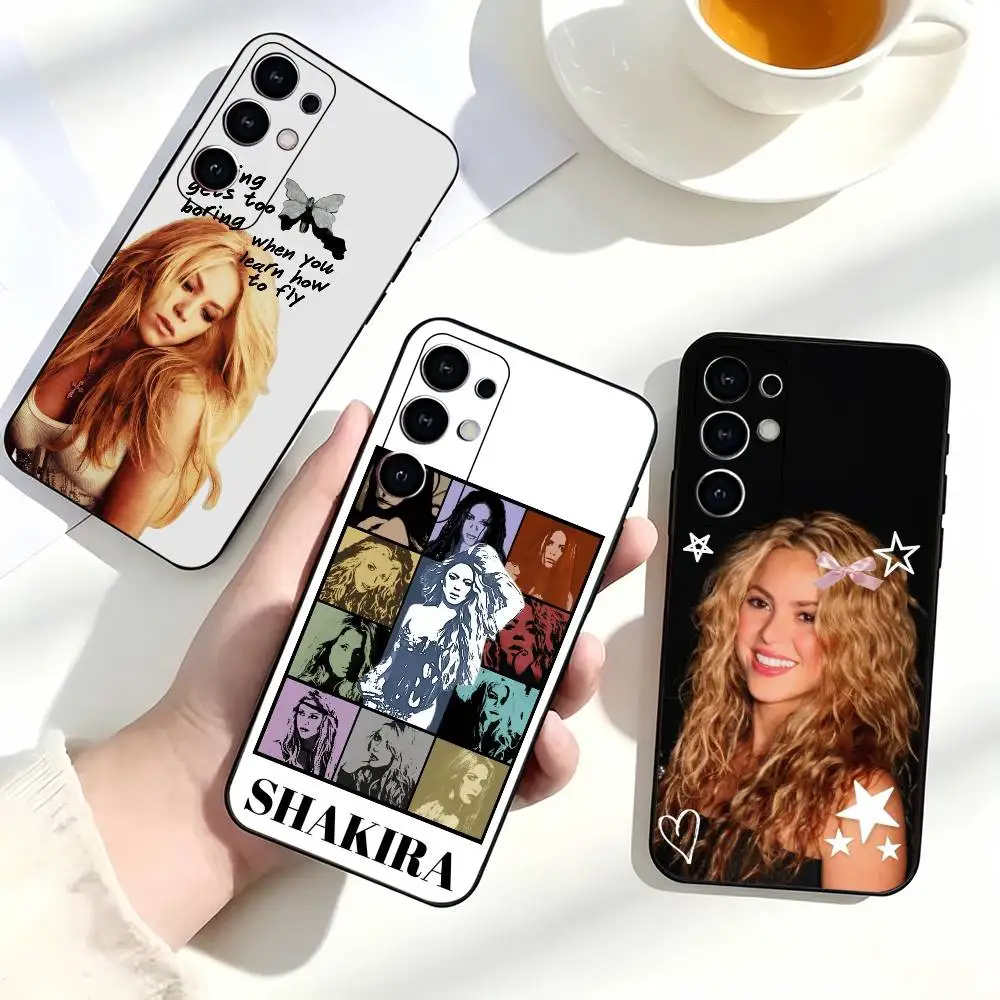 Hot Singer S-Shakira Dai Dai Phone Case Black Silicone Soft For Samsung S25,S24,S21,S22,S23,S30,Ultra,S20,Plus,Fe,Lite