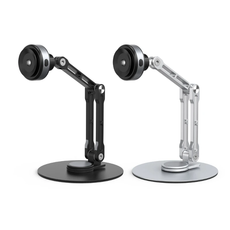 Aluminum Alloy Tablet Stand Phone Holder Adjustable Height 360°Swivel Bracket Dropship