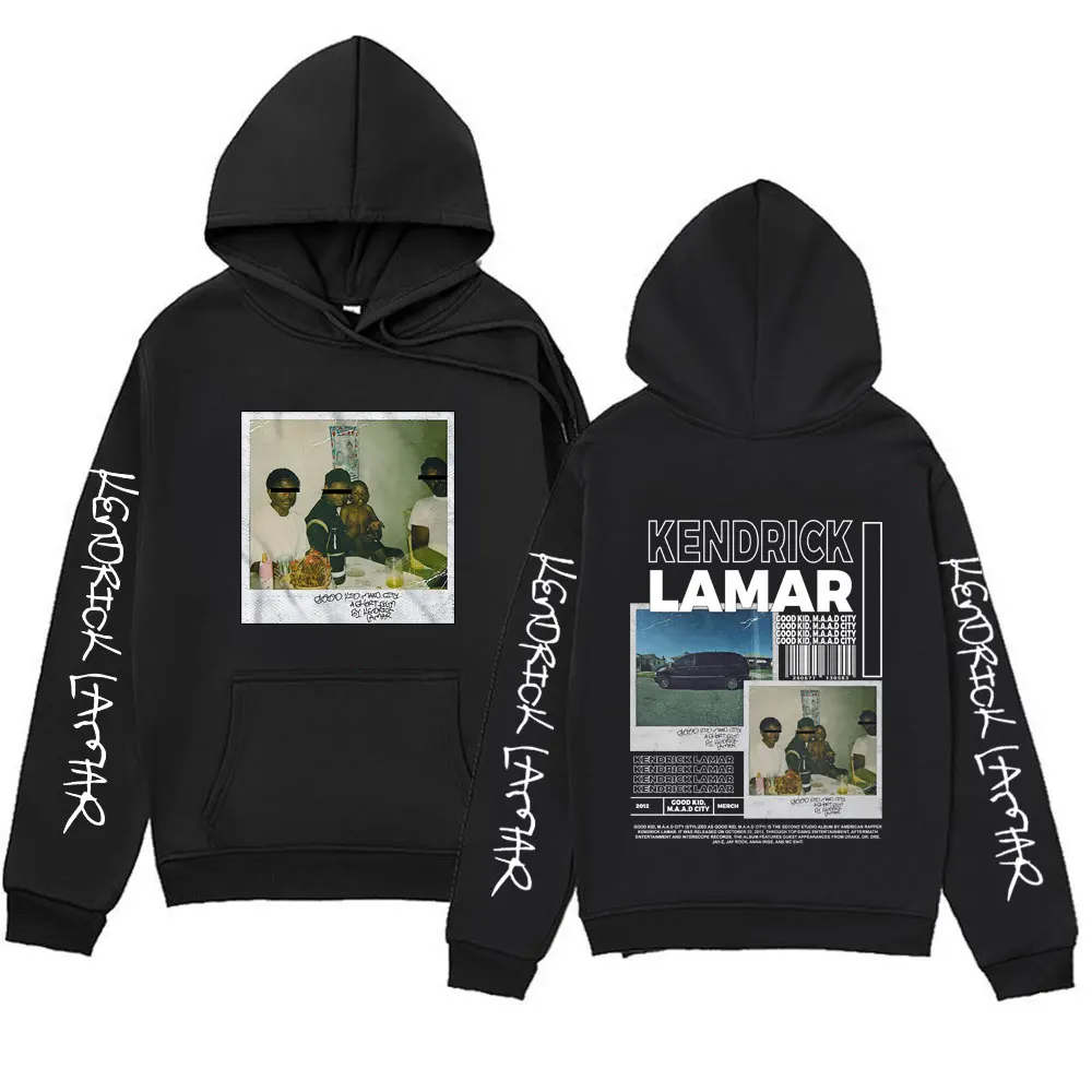 เสื้อสเวตเตอร์มีฮู้ดสไตล์ฮิปฮอปเสื้อฮู้ดชายหญิงเด็กดี Kendrick Lamp เสื้อสเวตเชิ้ตแฟชั่นขนาดใหญ่แนวสตรีท