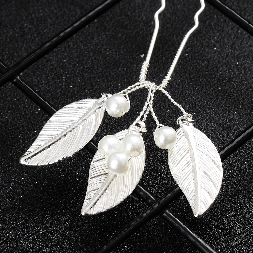 Blumen Perlen Perlen Haarstab Kristall Haar Braut Haarnadeln Zubehör Haarnadeln Perlen Haarschmuck Strass Haarnadeln – Detail 5