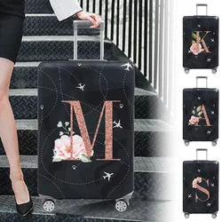 Luggage Cover Stretch Fabric Suitcase Protector Baggage Case for18-32 Inch Suitcase Case Print Rose Gold Series Travel Organizer