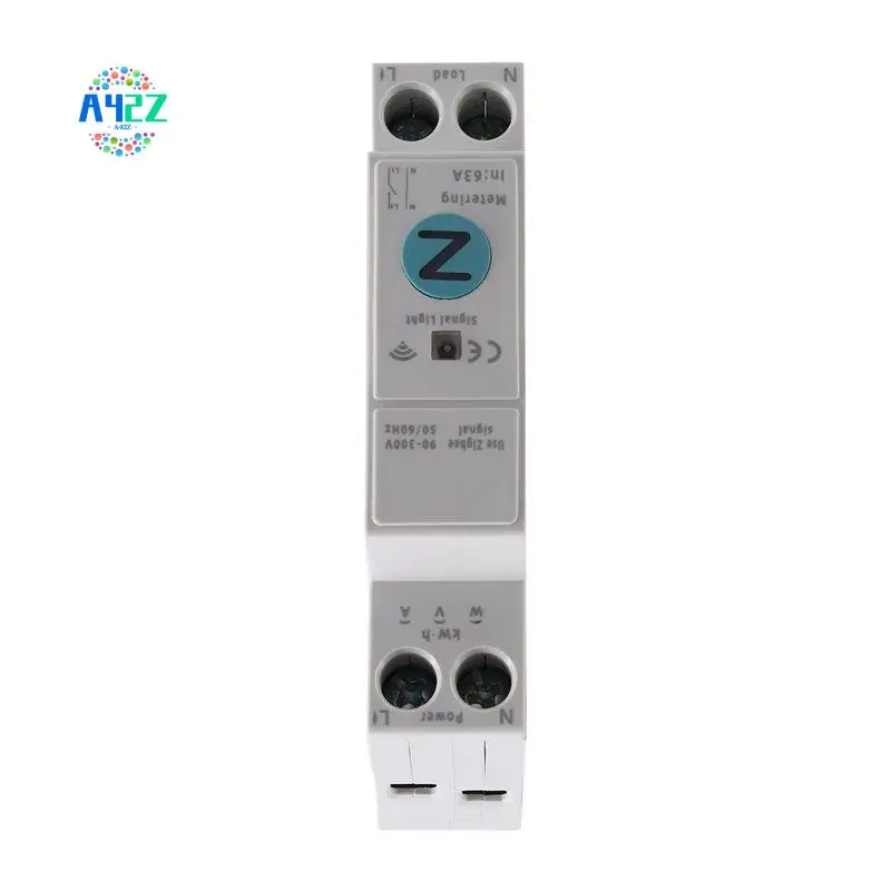 A42Z-TUYA Zigbee Smart Switch Energy Meter 63A 1P+N Kwh Metering Monitoring Circuit Breaker Timer Relay MCB
